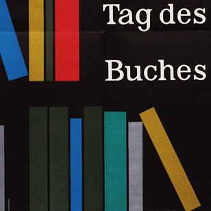 1950'S German Book Day Poster Pop Art Design